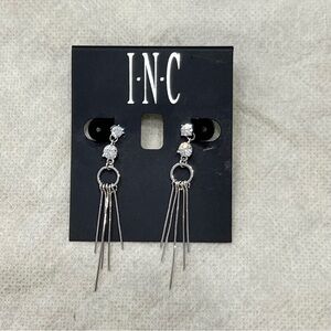 Silver Diamond Earrings